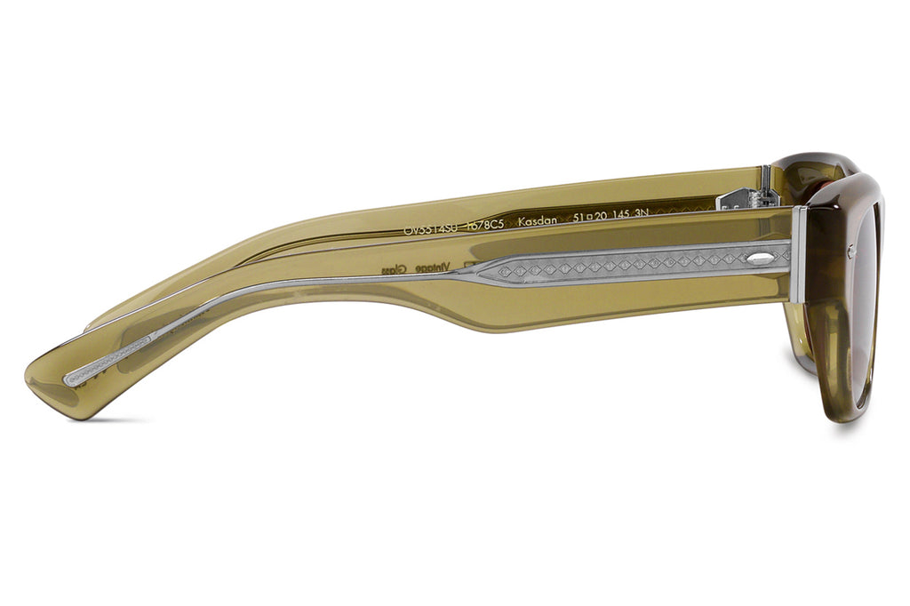 Oliver Peoples - Kasdan (OV5514SU) Sunglasses Dusty Olive with Burgundy Lenses