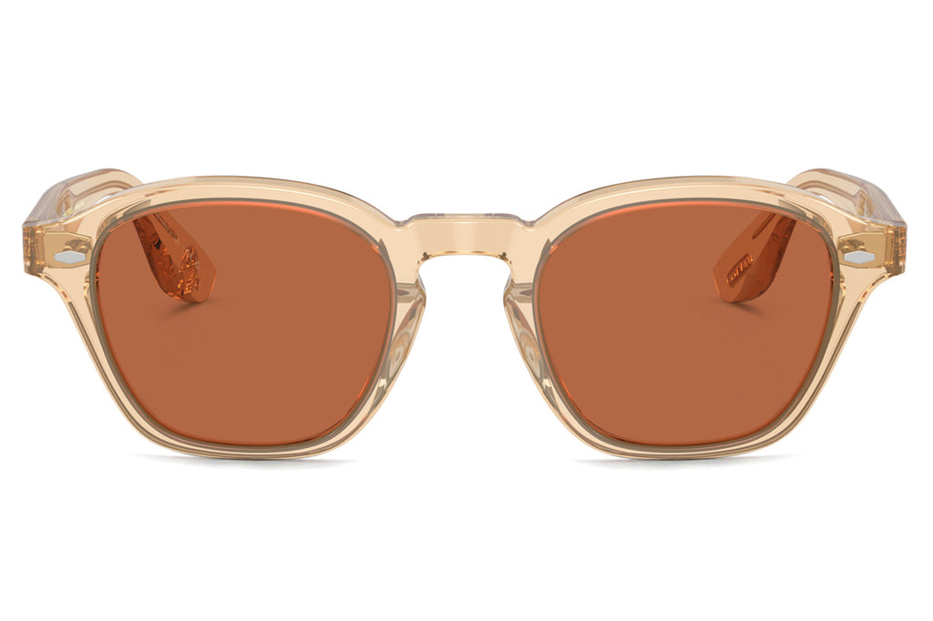 Oliver Peoples - Peppe (OV5517SU) Sunglasses Champagne with Persimmon Lenses