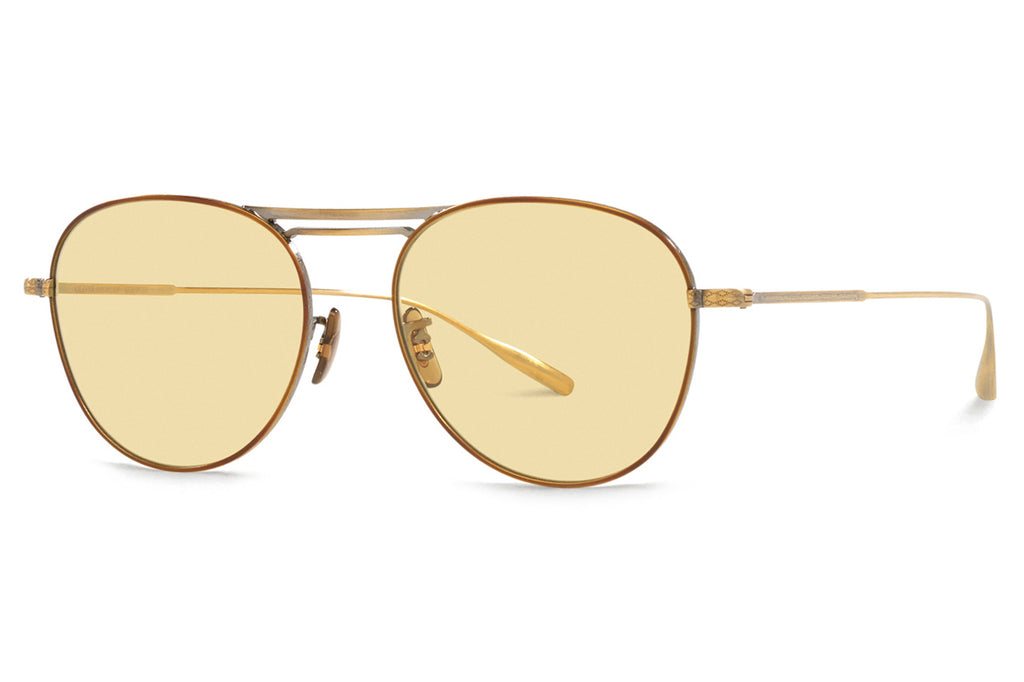 Oliver Peoples -Cade-J (OV8994ST) Sunglasses Antique Gold with Yellow Wash Lenses