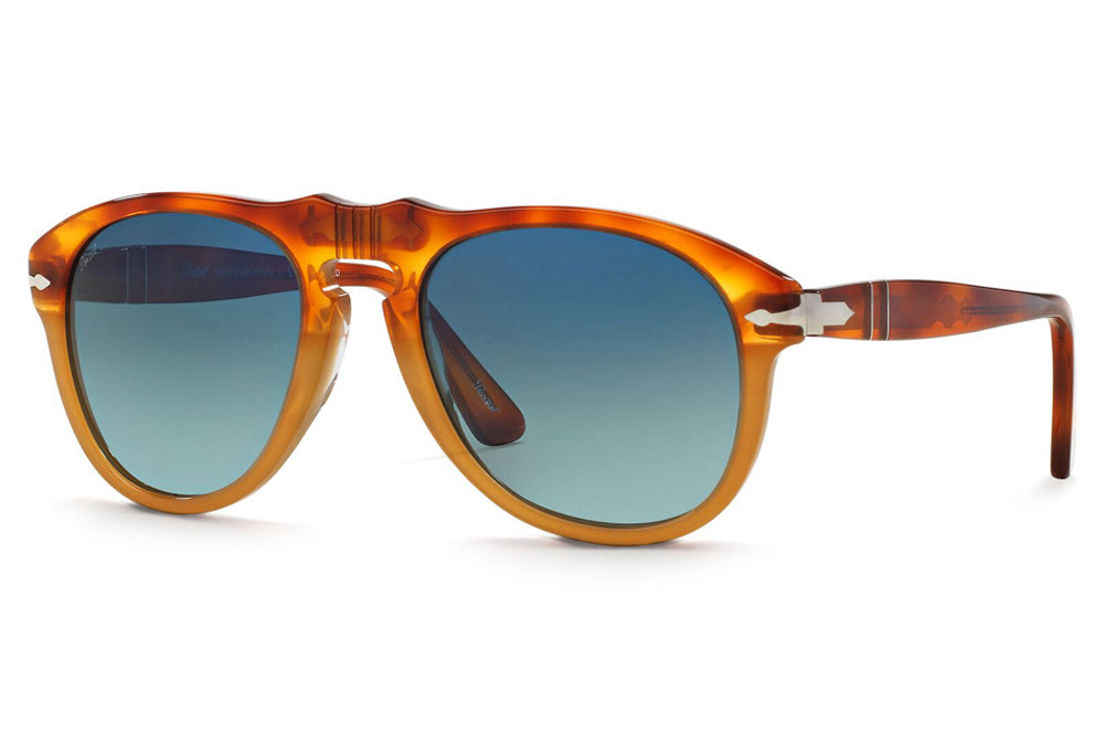 Persol - PO0649 Sunglasses Resina E Sale with Blue Gradient Polar Lenses (1025S3)