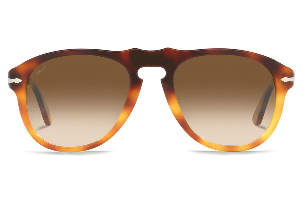 Persol - PO0649 Sunglasses Dark Brown/Light Brown Tortoise with Gradient Brown Lenses (116051)