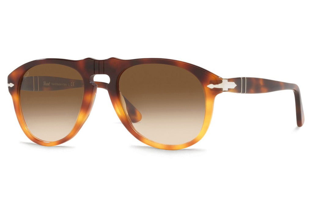 Persol - PO0649 Sunglasses Dark Brown/Light Brown Tortoise with Gradient Brown Lenses (116051)