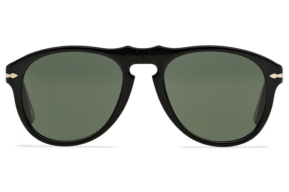Persol - PO0649 Sunglasses Black with Green Lenses (95/31)