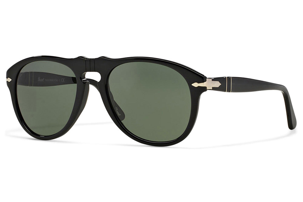 Persol - PO0649 Sunglasses Black with Green Lenses (95/31)