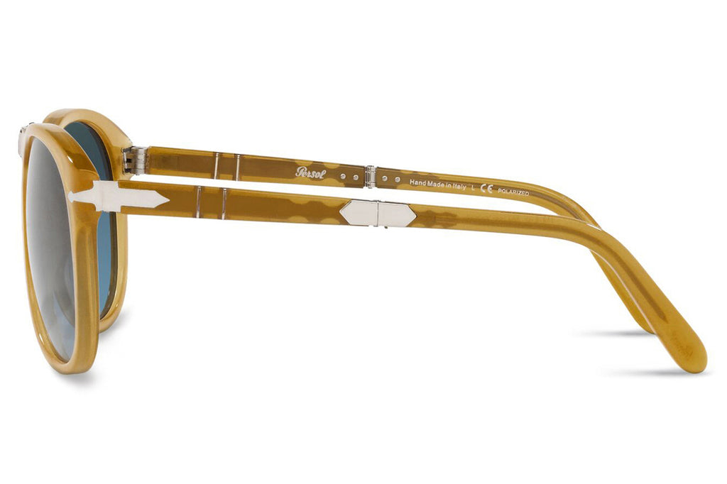 PO0714SM - Steve McQueen™ Sunglasses Opal Yellow with Gradient Blue Polar Lenses (204/S3)