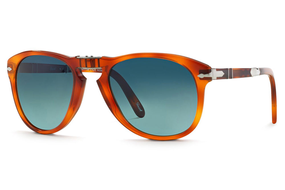 PO0714SM - Steve McQueen™ Sunglasses Light Havana with Blue Gradient Polar Lenses (96/S3)