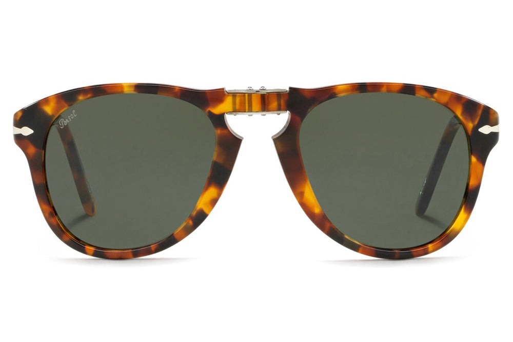 Persol - PO0714 Folding Sunglasses Madreterra with Green Lenses (105231)