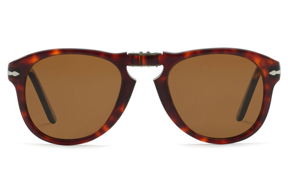 Persol - PO0714 Folding Sunglasses Havana with Brown Polar Lenses (24/57)