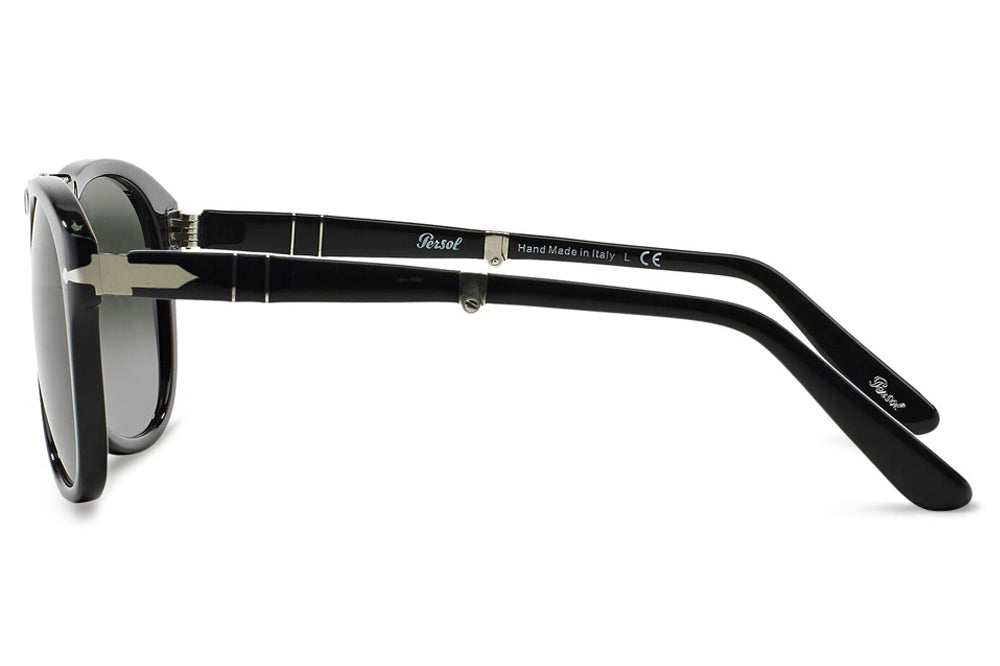 Persol - PO0714 Folding Sunglasses Black with Green Lenses (95/31)
