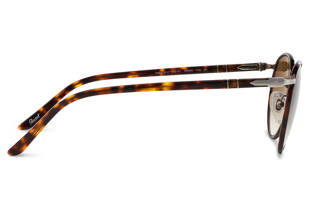 Persol - PO2422SJ Sunglasses Matte Brown with Gradient Brown Lenses (992/51)