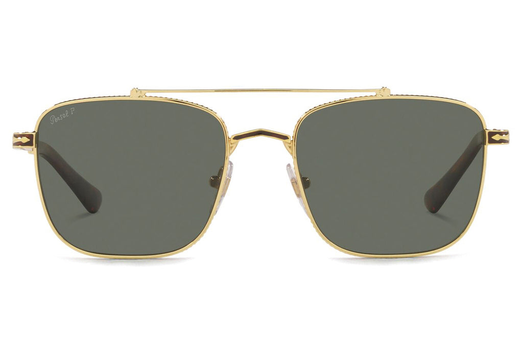 Persol - PO2487S Sunglasses Gold/Havana with Green Polar Lenses (110958)