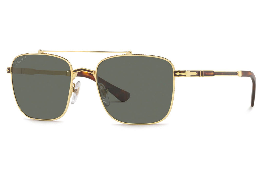 Persol - PO2487S Sunglasses Gold/Havana with Green Polar Lenses (110958)