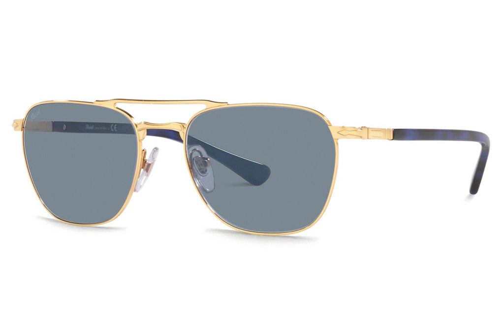 Persol - PO2494S Sunglasses Gold with Light Blue Lenses (114156)