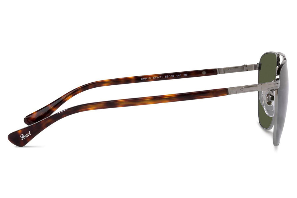 Persol - PO2494S Sunglasses Gunmetal with Green Lenses (513/31)