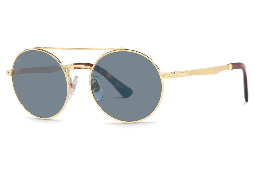 Persol - PO2496S Sunglasses Gold with Light Blue Lenses (515/56)