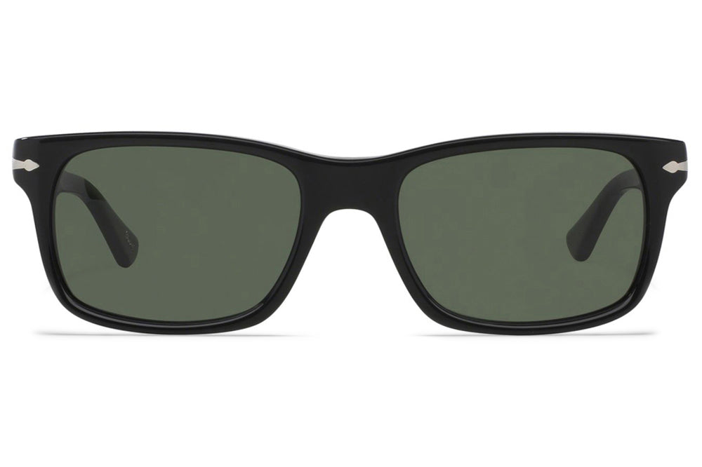 Persol - PO3048S Sunglasses Black with Green Lenses (95/31)
