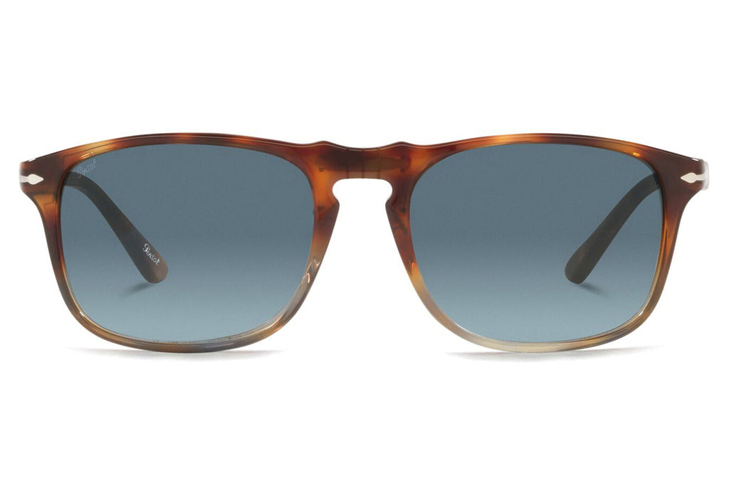 Persol - PO3059S Sunglasses Spotted Brown Tortoise with Azure Gradient Blue Lenses (1158Q8)