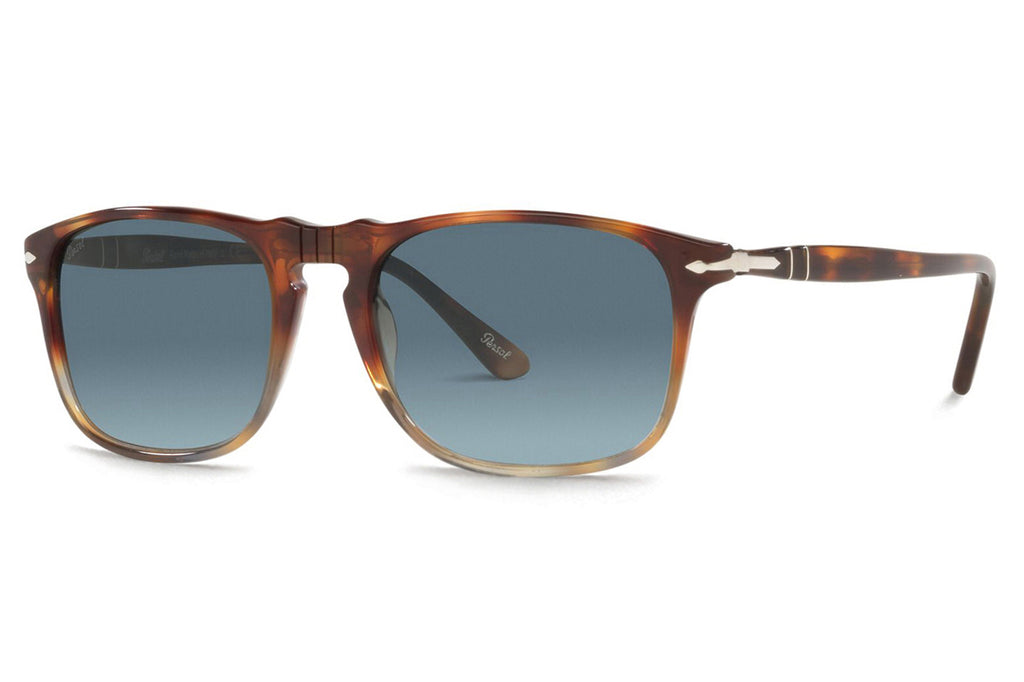 Persol - PO3059S Sunglasses Spotted Brown Tortoise with Azure Gradient Blue Lenses (1158Q8)