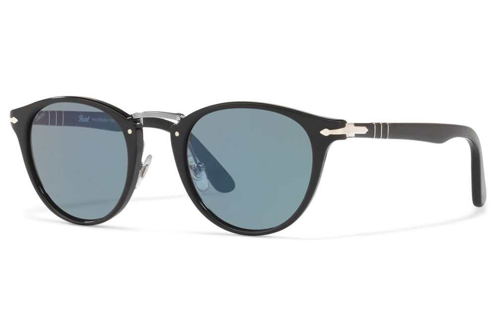 Persol - PO3108S Sunglasses Black with Light Blue Lenses (95/56)