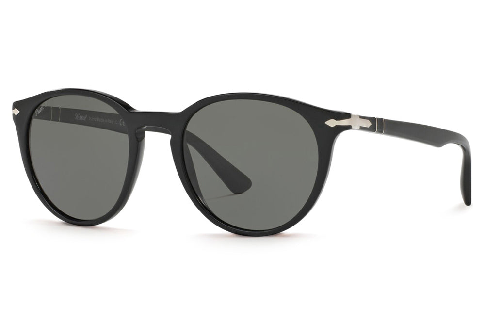 Persol - PO3152S Sunglasses Black with Polar Green Lenses (901458)