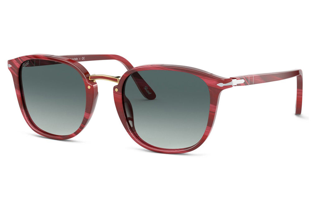 Persol - PO3186S Sunglasses Horn Red with Gradient Grey Lenses (111271)