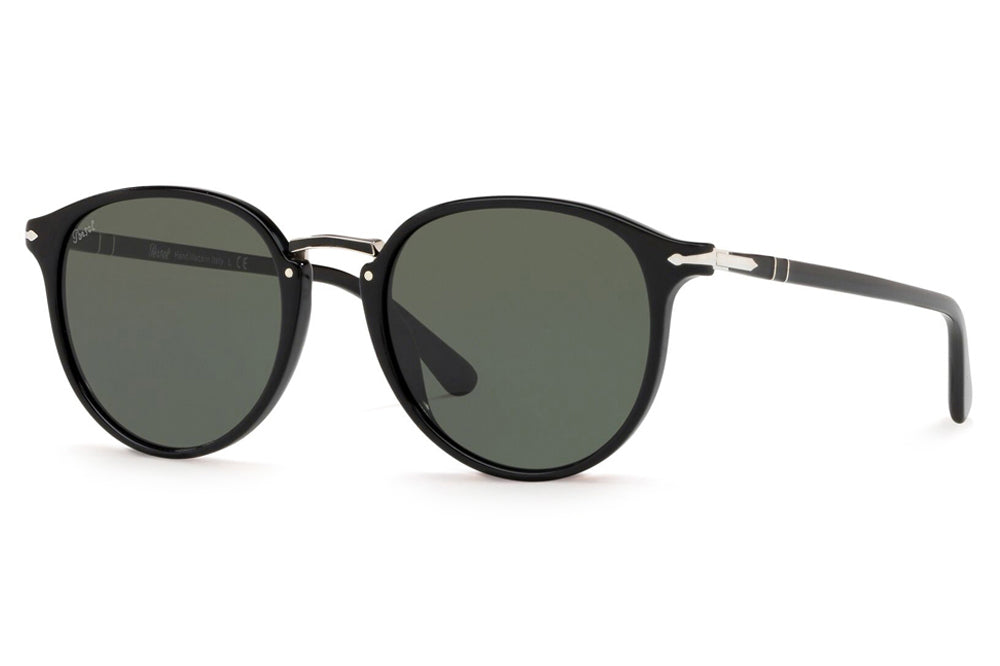 Persol - PO3210S Sunglasses Black with Green Lenses (95/31)