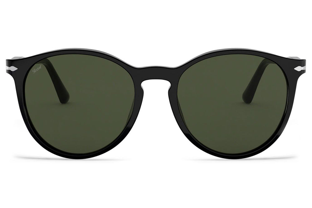 Persol - PO3228S Sunglasses Black with Green Lenses (95/31)