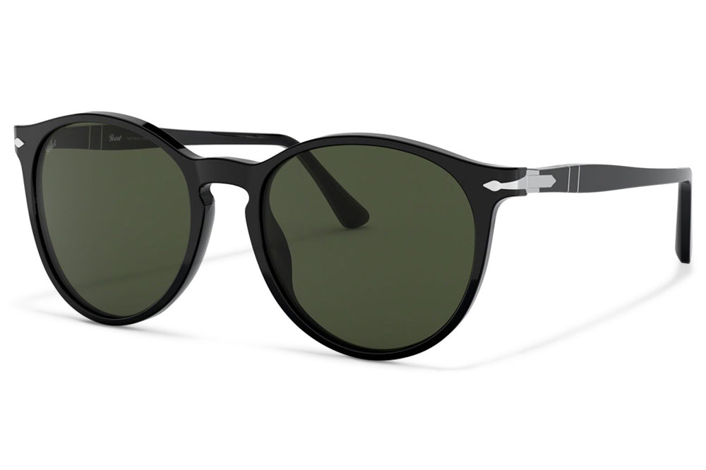 Persol - PO3228S Sunglasses Black with Green Lenses (95/31)