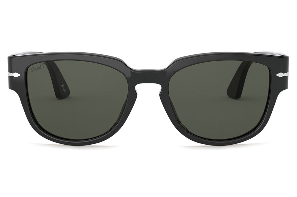 Persol - PO3231S Sunglasses Black with Green Polar Lenses (95/58)