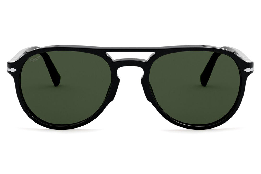 Persol - PO3235S Sunglasses Black with Green Lenses (95/31)