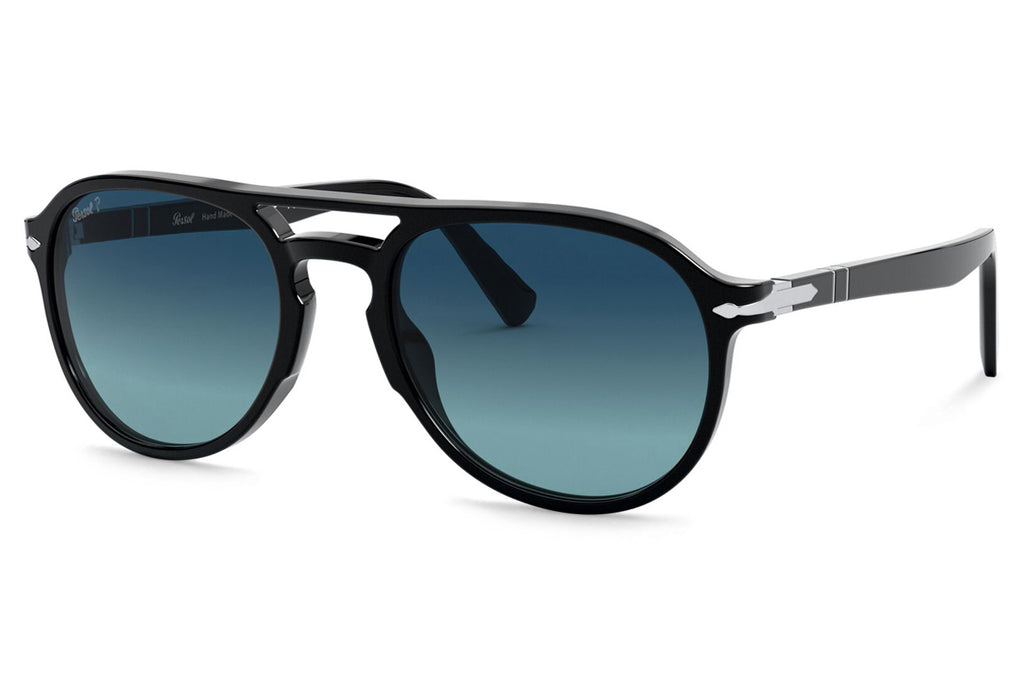 Persol - PO3235S Sunglasses Black with Polar Gradient Blue Lenses (95/S3)