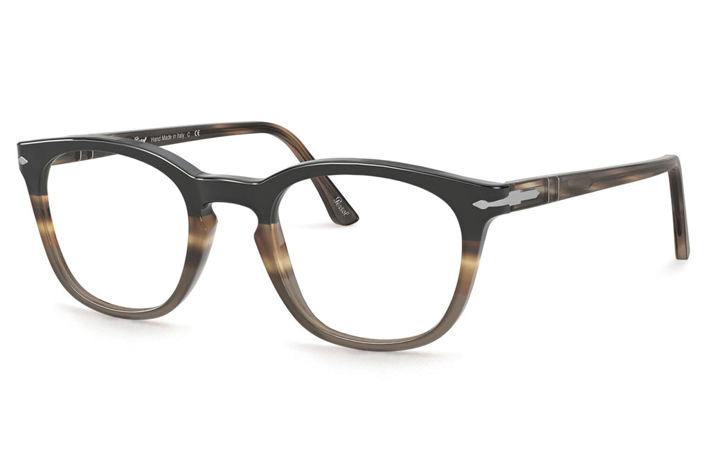 Persol - PO3258V Eyeglasses Striped Brown/Grey/Black (1135)