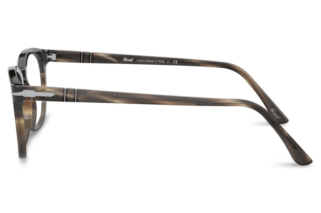 PO3258V Eyeglasses Striped Brown/Grey/Black (1135)