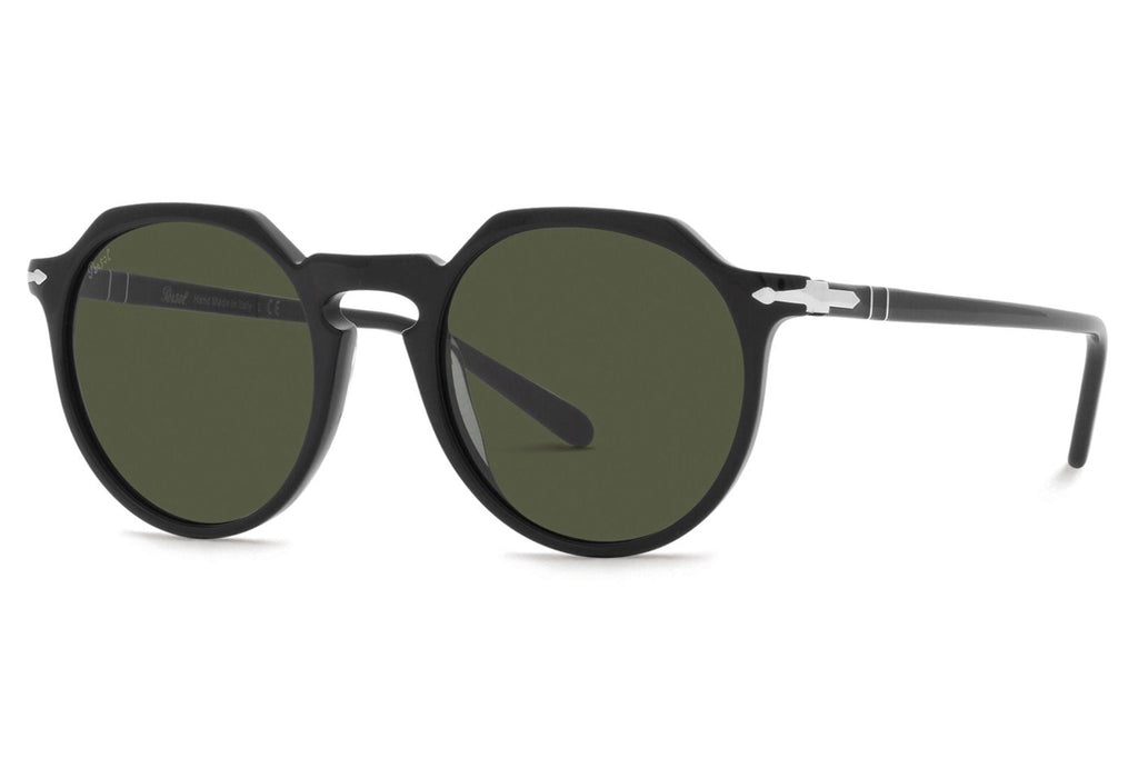 Persol - PO3281S Sunglasses Black with Green Lenses (95/31)