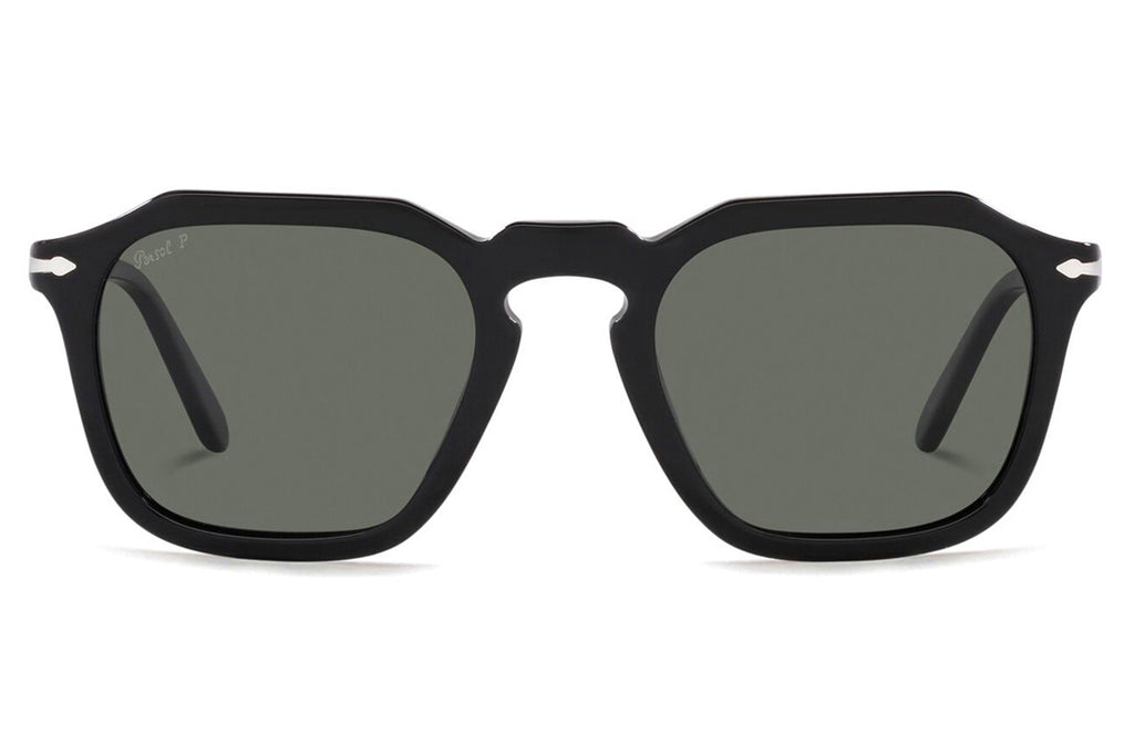 Persol - PO3292S Sunglasses Black with Green Polar Lenses (95/58)
