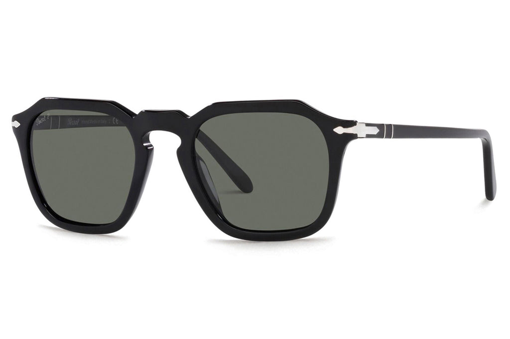 Persol - PO3292S Sunglasses Black with Green Polar Lenses (95/58)