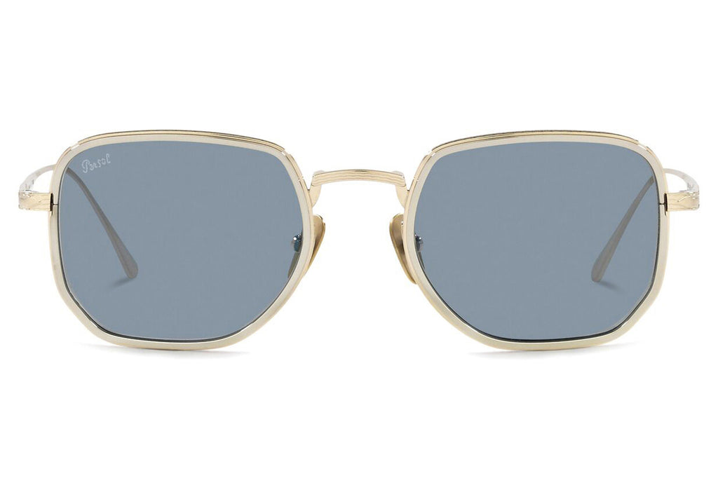 Persol - PO5006ST Sunglasses Gold/Silver with Light Blue Lenses (800556)