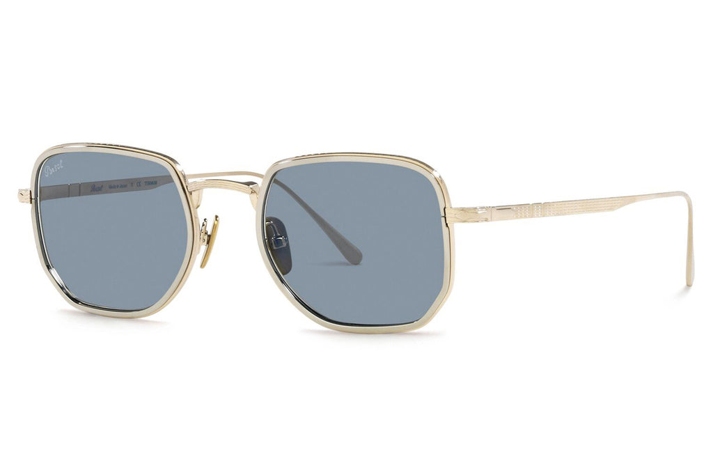 Persol - PO5006ST Sunglasses Gold/Silver with Light Blue Lenses (800556)