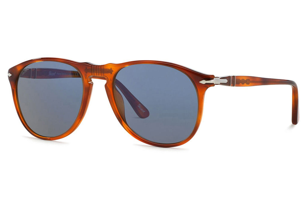 Persol - PO9649S Sunglasses Terra Di Siena with Light Blue Lenses (96/56)