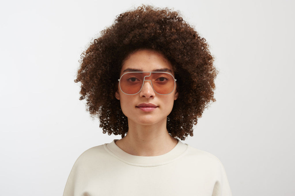 MYKITA - Studio 12.1 Sunglasses Aurore with Rose Wood Brown Lenses