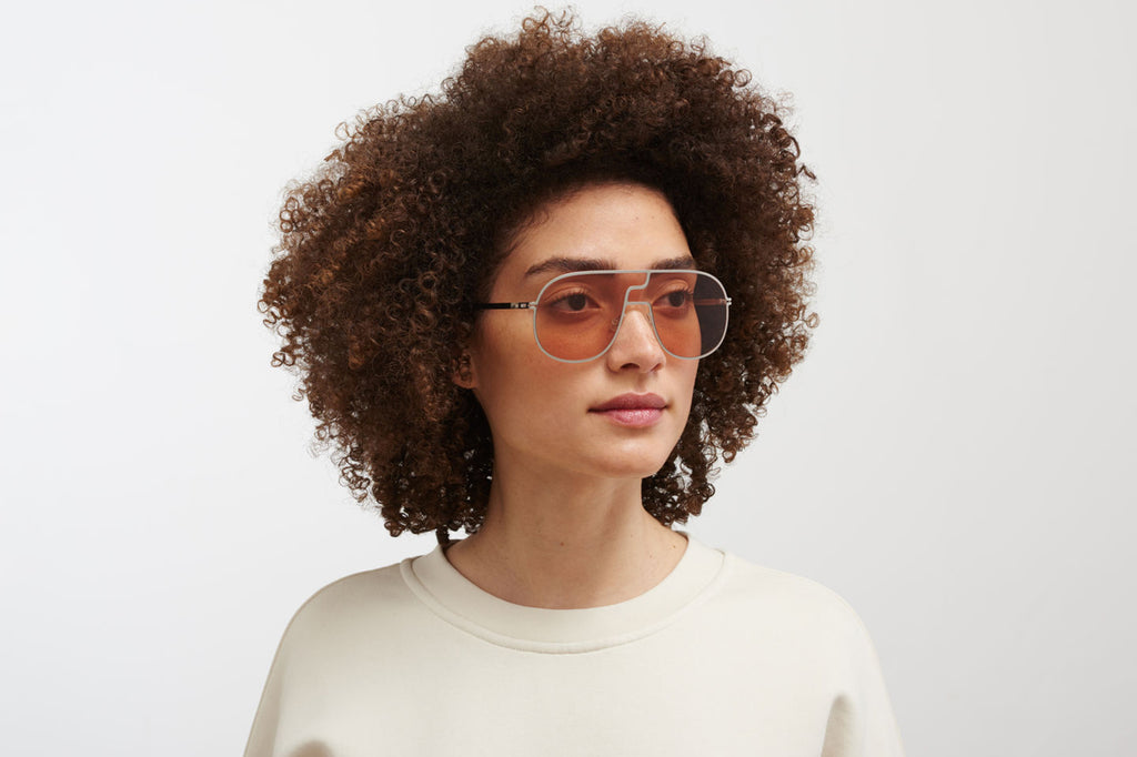 MYKITA - Studio 12.1 Sunglasses Aurore with Rose Wood Brown Lenses