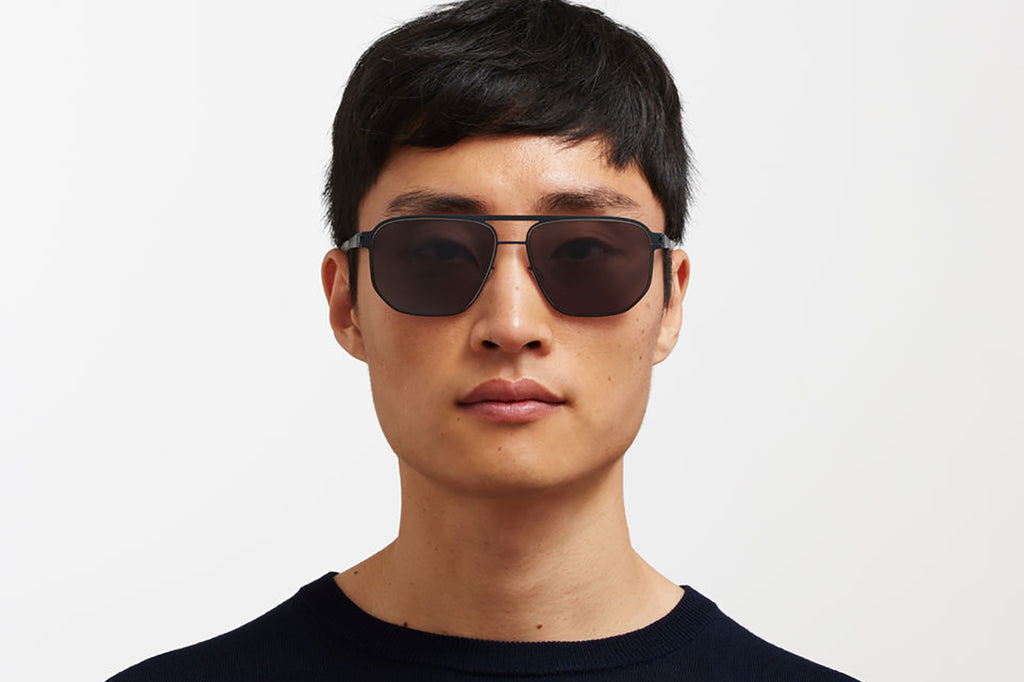 MYKITA - Perry Sunglasses Indigo/Dark Sand with Polarized Pro Hi-Con Grey Lenses