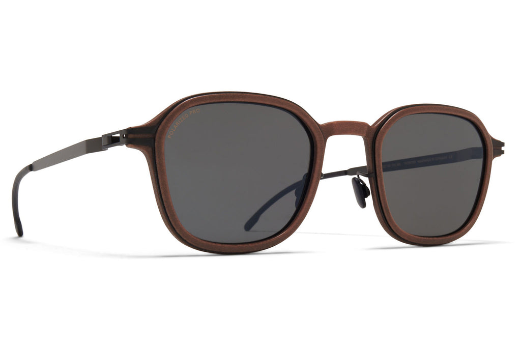 MYKITA - Fir Sunglasses MH63 - Cashmere Grey/Black with Polarized Pro Hi-Con Grey Lenses