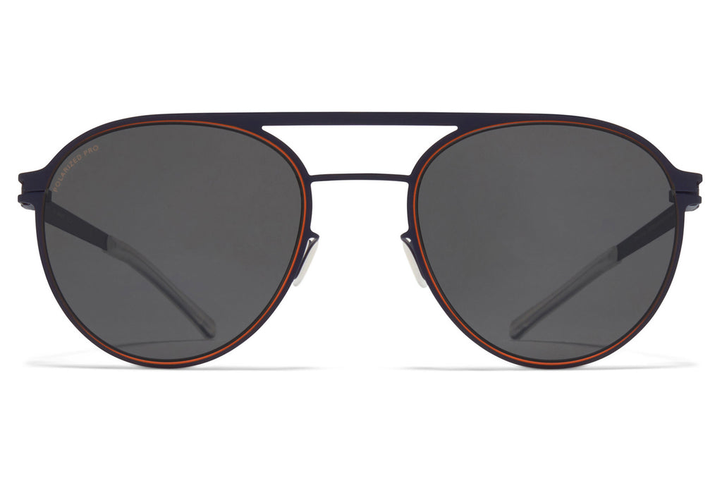 MYKITA - Bradley Sunglasses Indigo/Orange with Polarized Pro Hi-Con Grey Lenses