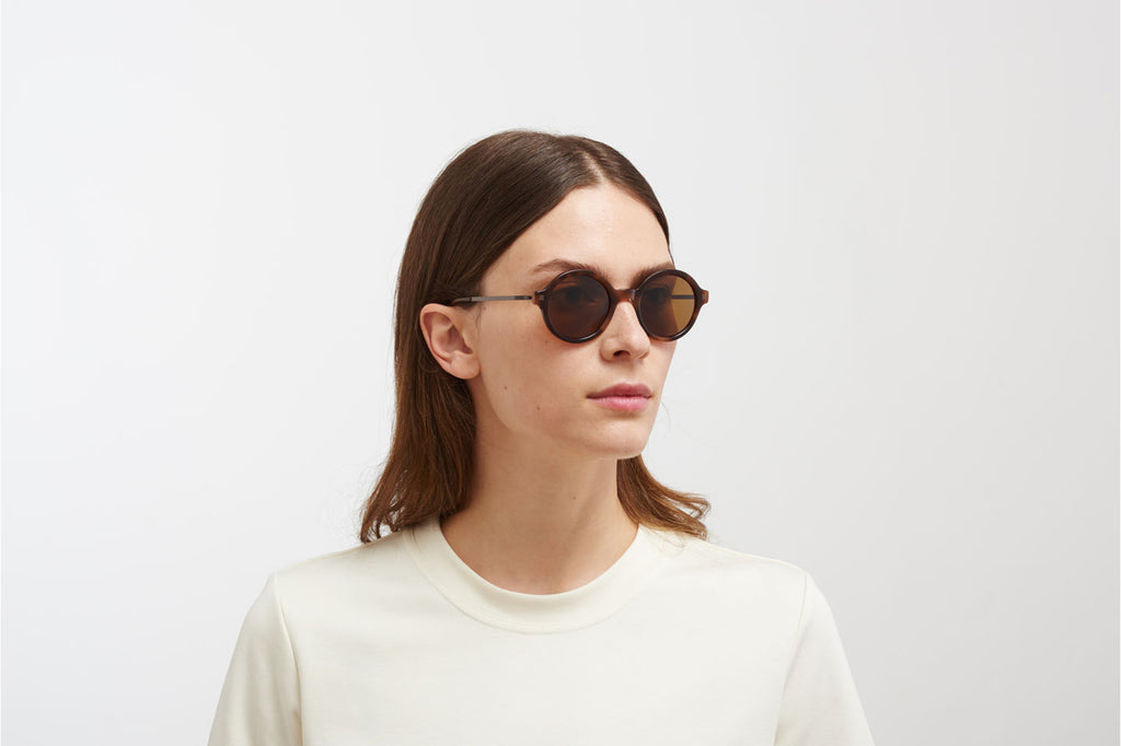 MYKITA - Esbo Sunglasses Zanzibar/Mocca with Polarized Pro Amber Brown Lenses