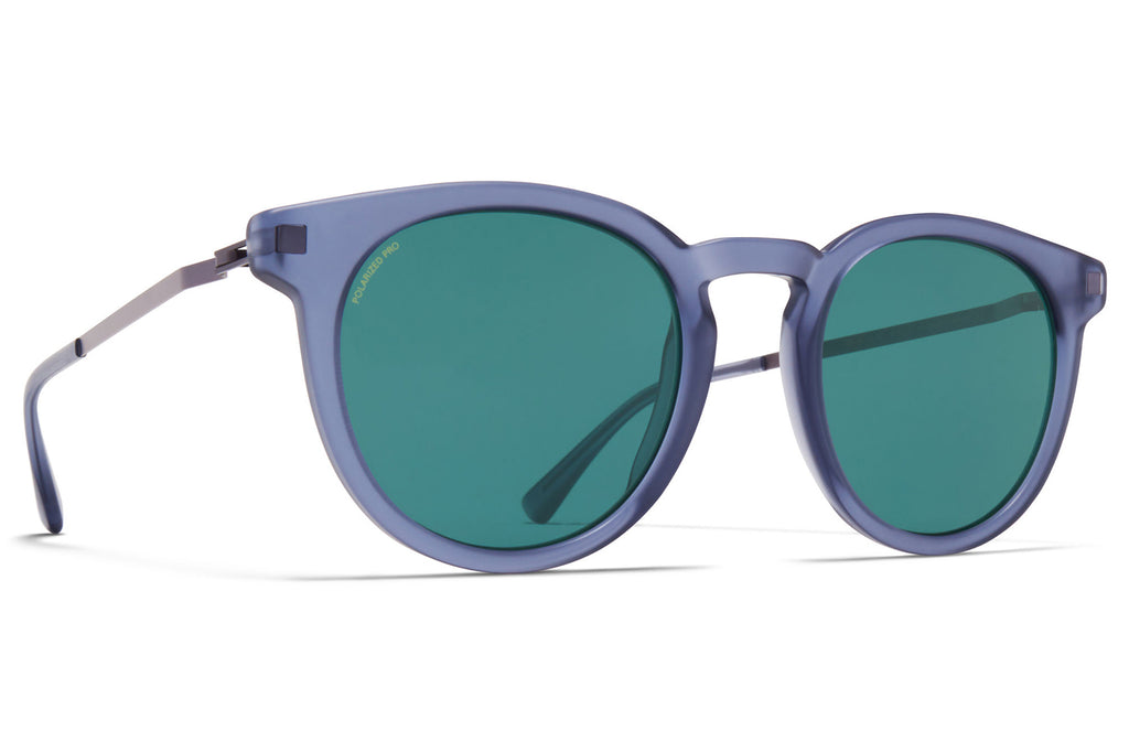 MYKITA - Lahti Sunglasses Matte Deep Ocean/Blackberry with Polarized Pro Ocean Blue Lenses