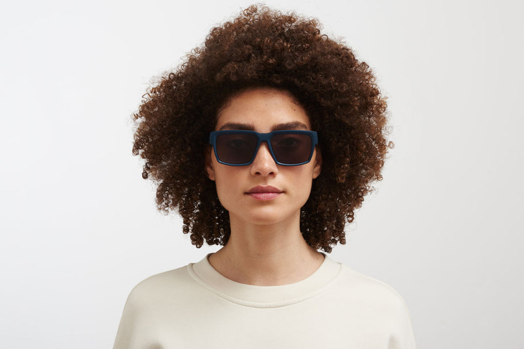 MYKITA Mylon - Musk Sunglasses MD34 - Indigo with Brown Solid Lenses