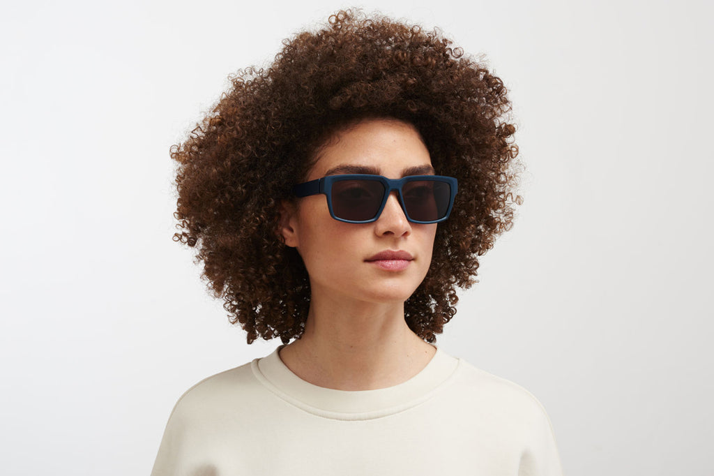 MYKITA Mylon - Musk Sunglasses MD34 - Indigo with Brown Solid Lenses
