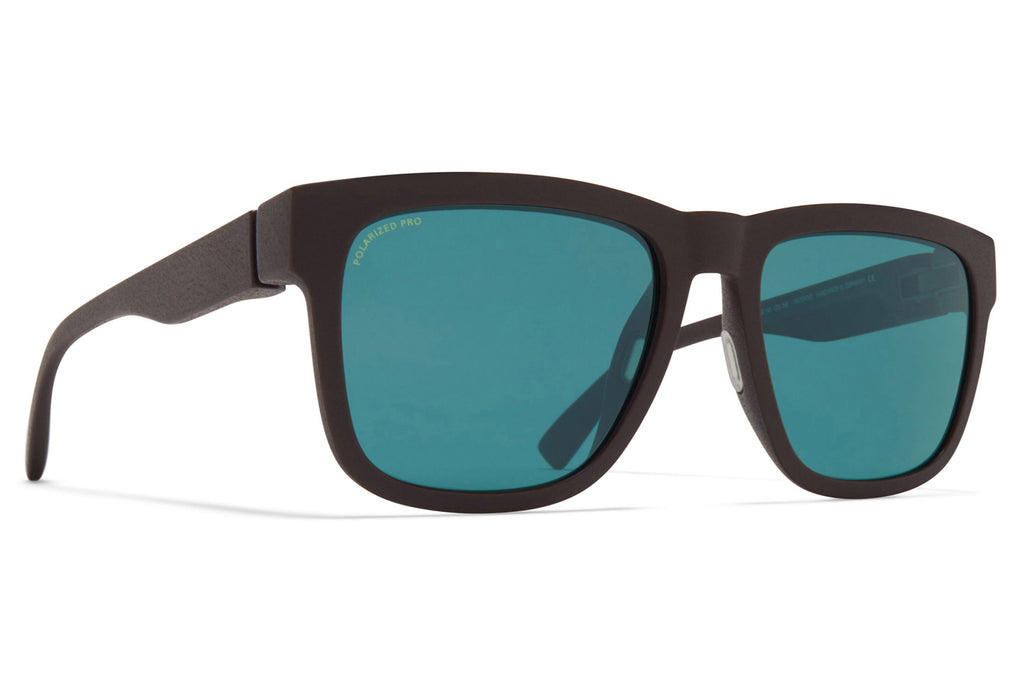 MYKITA - Wave Sunglasses MD22 - Ebony Brown with Polarized Pro Ocean Blue Lenses