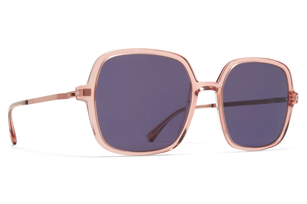 MYKITA - Saima Sunglasses Melrose/Purple Bronze with Cool Grey Solid Lenses